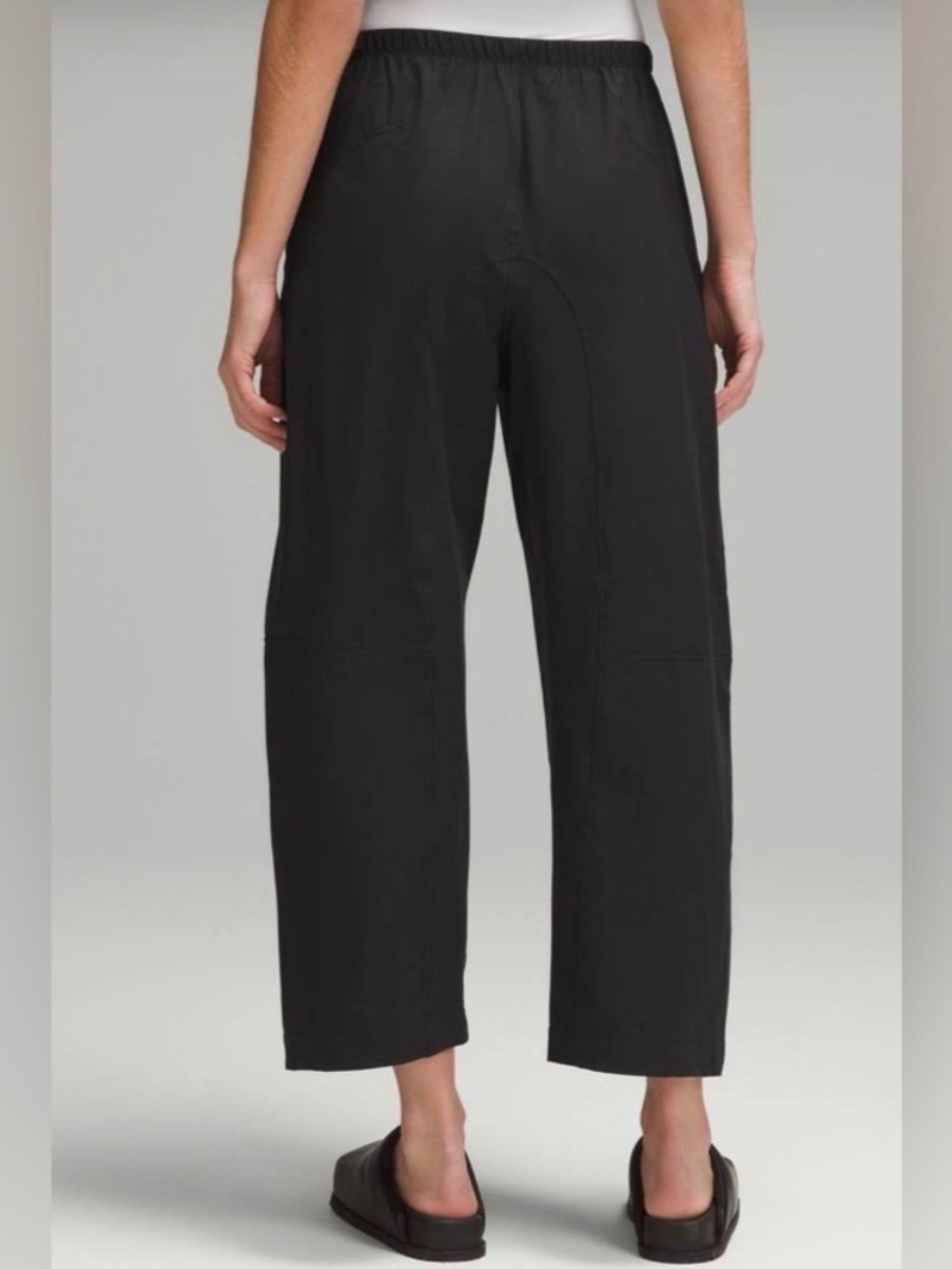 lululemon athletica Black Wide-Leg Barrel Track Pants